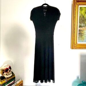 1940s Sheer DuPont Orlon by Kimberly Knit Dress